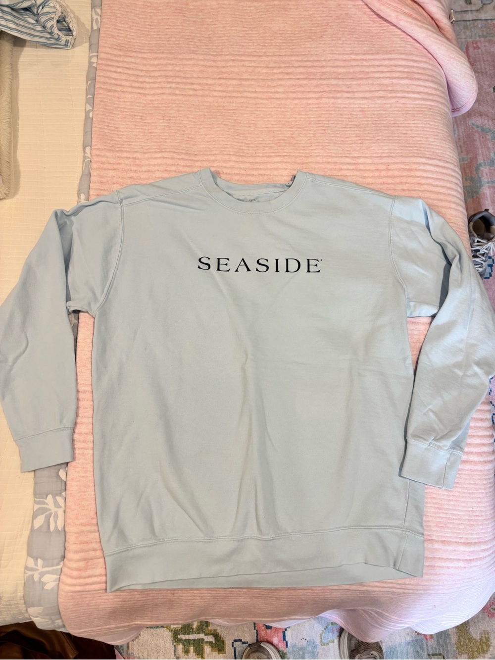 Women’s Seaside Crewneck Sweatshirt - Light Blue